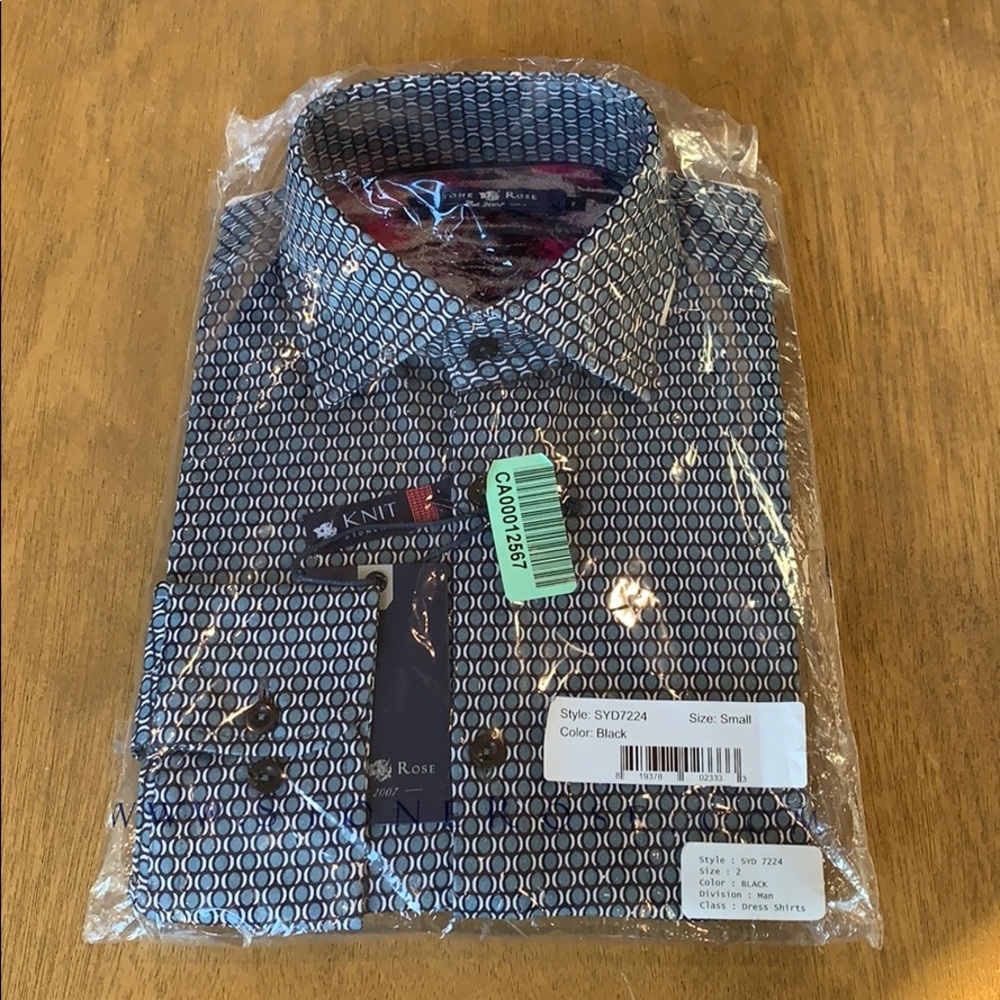 Stone Rose Long Sleeve Button-down Dress Shirt